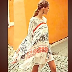 Sleeping on snow by anthropology crochet knit asymmetrical dress